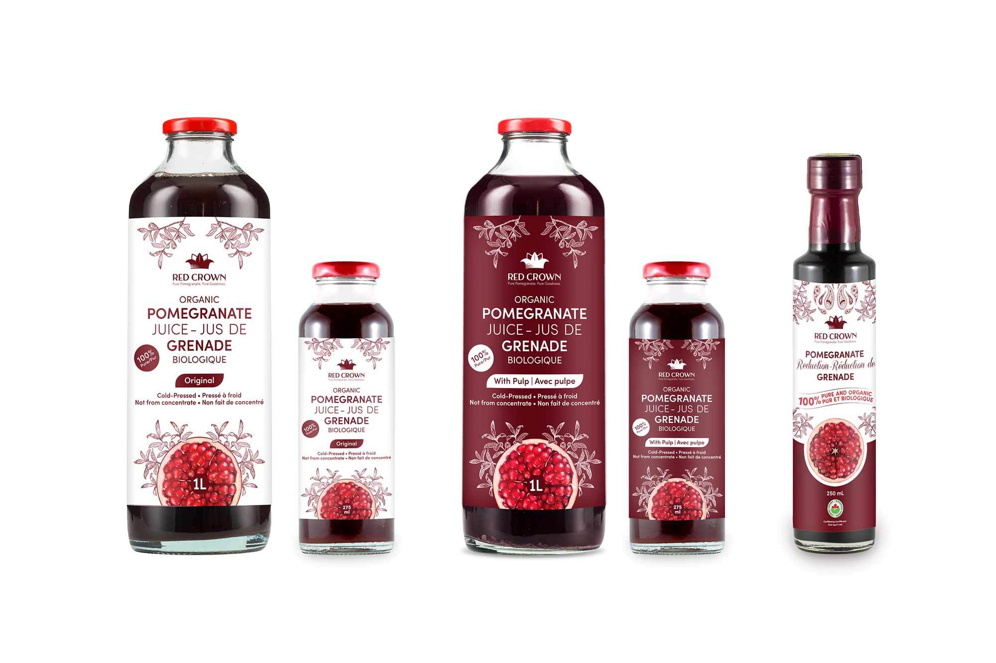 Red Crown Organic Pomegranate Juice Products
